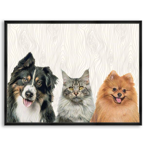 Dimensional Three Pet Portrait