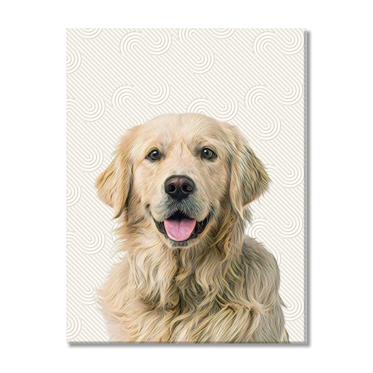 Canvas Dimensional Pet Portrait
