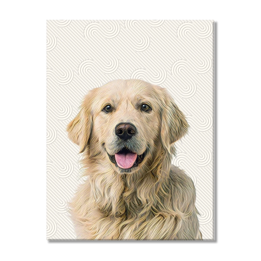 Canvas Dimensional Pet Portrait